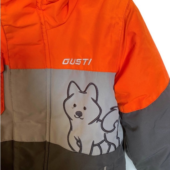 Gusti Toddler Snowsuit Grey and Orange Size 2T - Picture 4 of 11